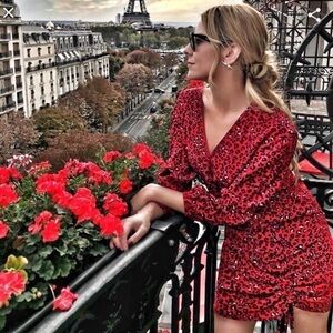 Lover + Friends Hayden Mini Red Dress M